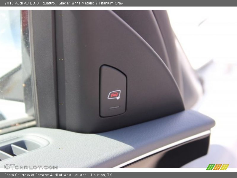 Glacier White Metallic / Titanium Gray 2015 Audi A8 L 3.0T quattro