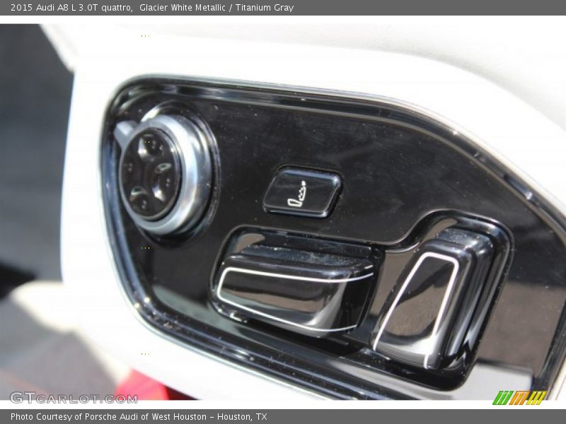 Glacier White Metallic / Titanium Gray 2015 Audi A8 L 3.0T quattro