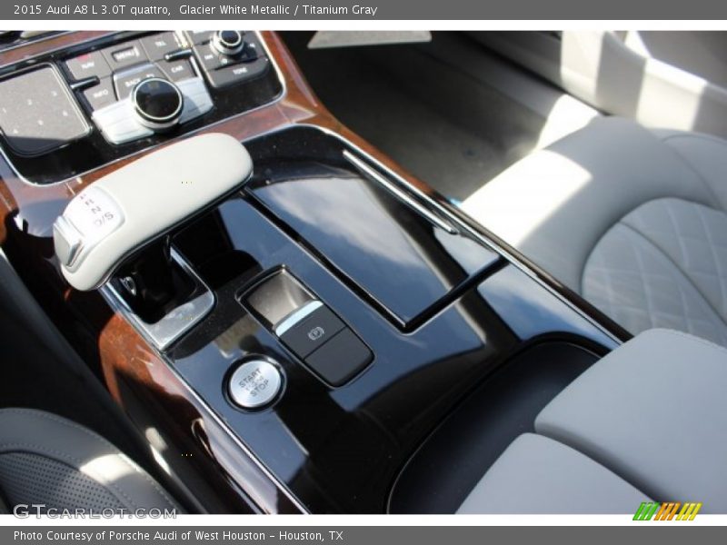Glacier White Metallic / Titanium Gray 2015 Audi A8 L 3.0T quattro