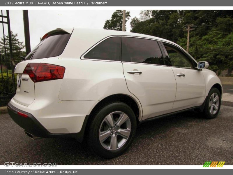 Aspen White Pearl II / Parchment 2012 Acura MDX SH-AWD