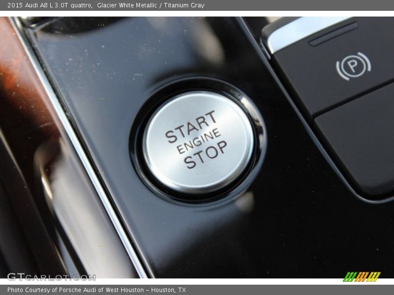Glacier White Metallic / Titanium Gray 2015 Audi A8 L 3.0T quattro