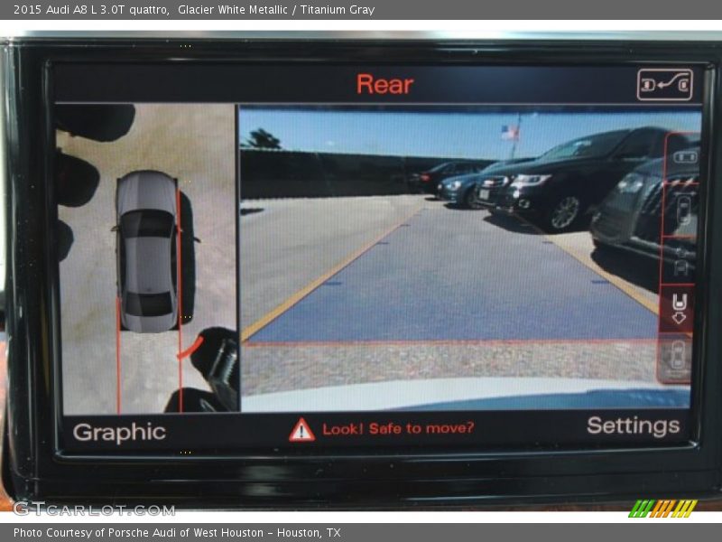 Glacier White Metallic / Titanium Gray 2015 Audi A8 L 3.0T quattro