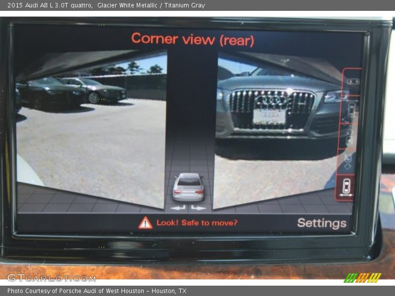 Glacier White Metallic / Titanium Gray 2015 Audi A8 L 3.0T quattro