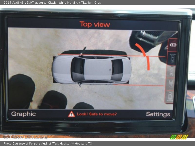 Glacier White Metallic / Titanium Gray 2015 Audi A8 L 3.0T quattro