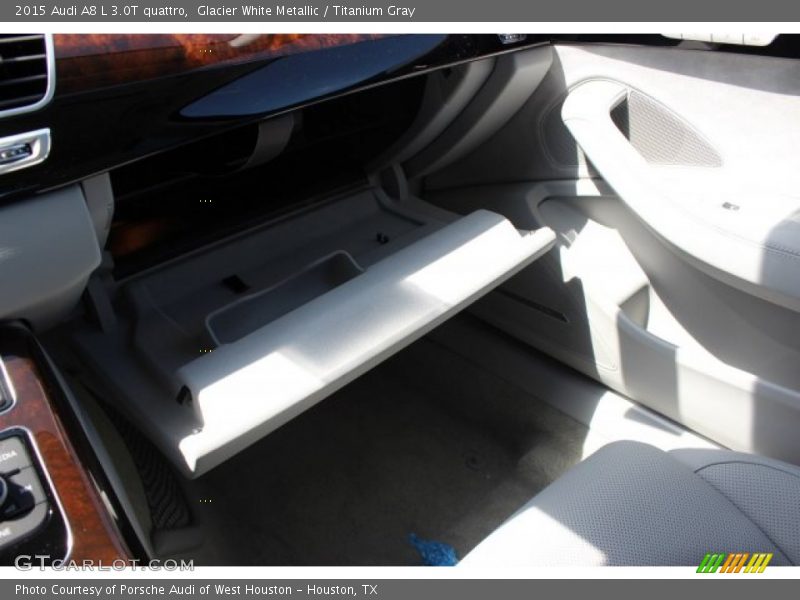 Glacier White Metallic / Titanium Gray 2015 Audi A8 L 3.0T quattro