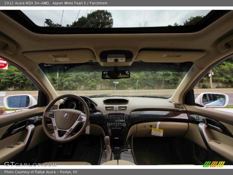 Aspen White Pearl II / Parchment 2012 Acura MDX SH-AWD