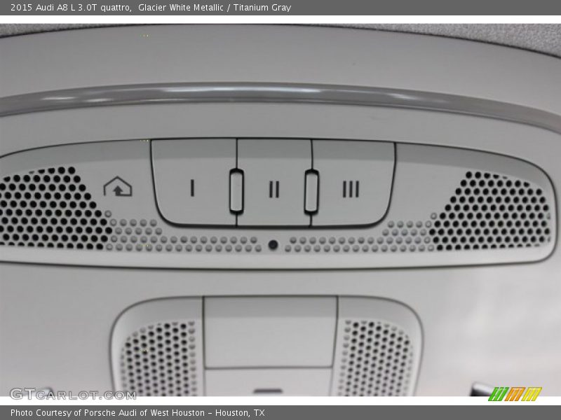 Glacier White Metallic / Titanium Gray 2015 Audi A8 L 3.0T quattro