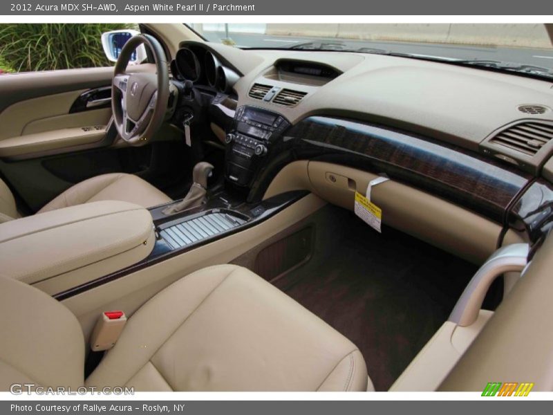 Aspen White Pearl II / Parchment 2012 Acura MDX SH-AWD