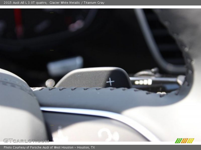 Glacier White Metallic / Titanium Gray 2015 Audi A8 L 3.0T quattro