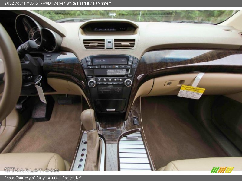 Aspen White Pearl II / Parchment 2012 Acura MDX SH-AWD