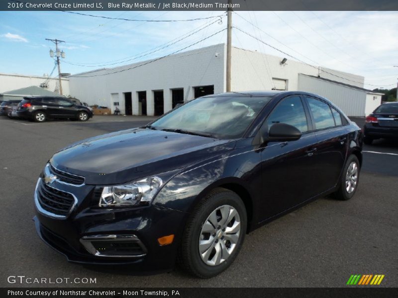 Blue Ray Metallic / Jet Black/Medium Titanium 2016 Chevrolet Cruze Limited LS
