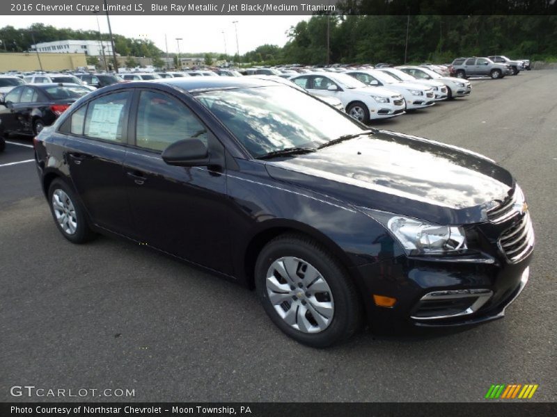 Blue Ray Metallic / Jet Black/Medium Titanium 2016 Chevrolet Cruze Limited LS