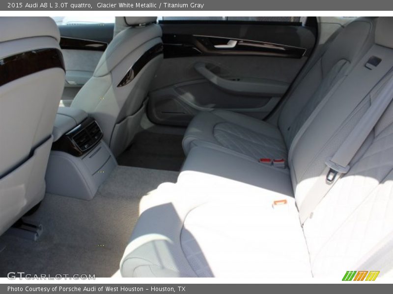 Glacier White Metallic / Titanium Gray 2015 Audi A8 L 3.0T quattro