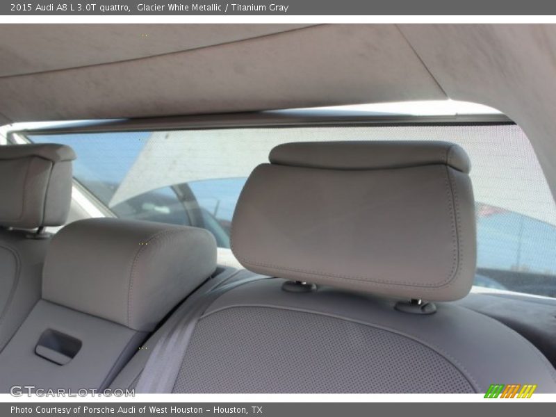Glacier White Metallic / Titanium Gray 2015 Audi A8 L 3.0T quattro