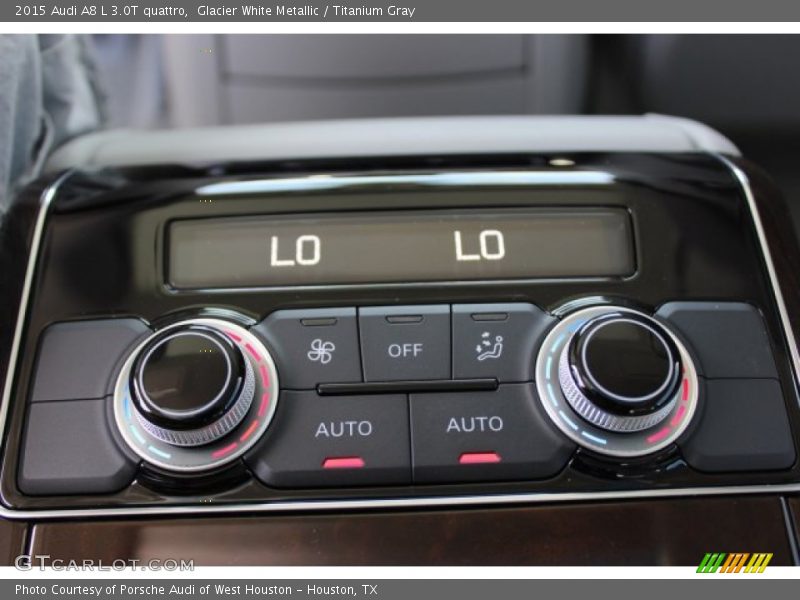 Glacier White Metallic / Titanium Gray 2015 Audi A8 L 3.0T quattro