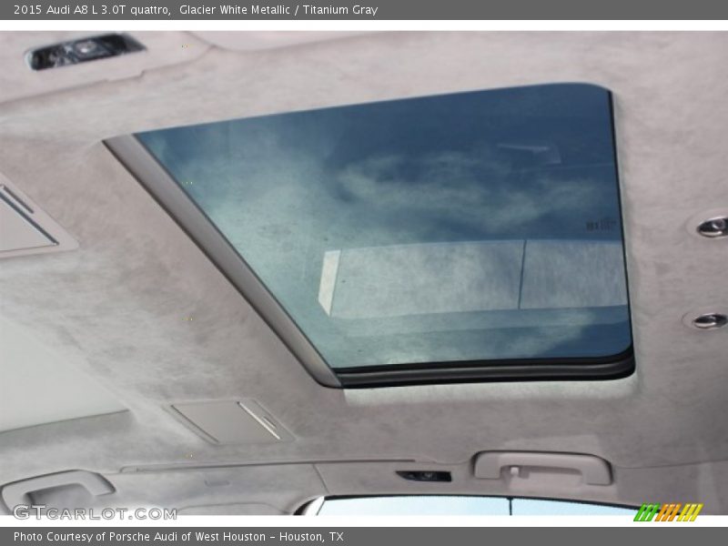 Glacier White Metallic / Titanium Gray 2015 Audi A8 L 3.0T quattro