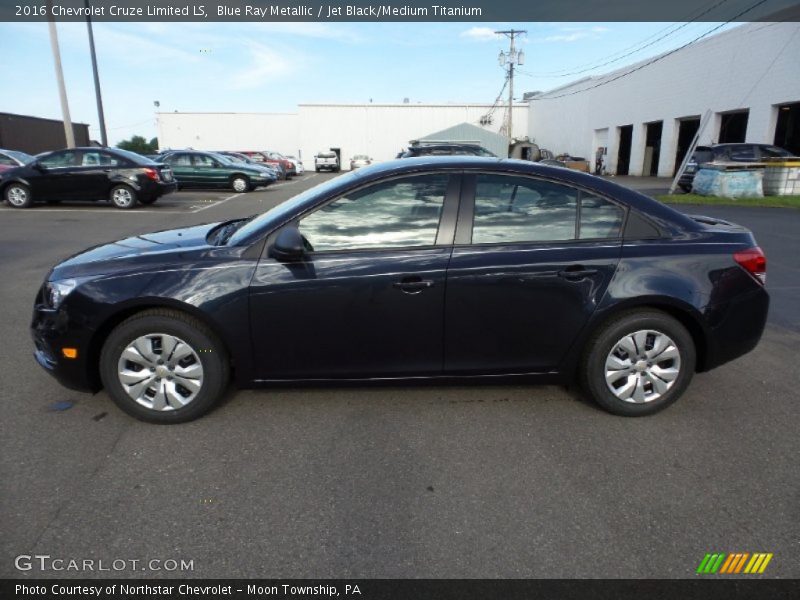 Blue Ray Metallic / Jet Black/Medium Titanium 2016 Chevrolet Cruze Limited LS