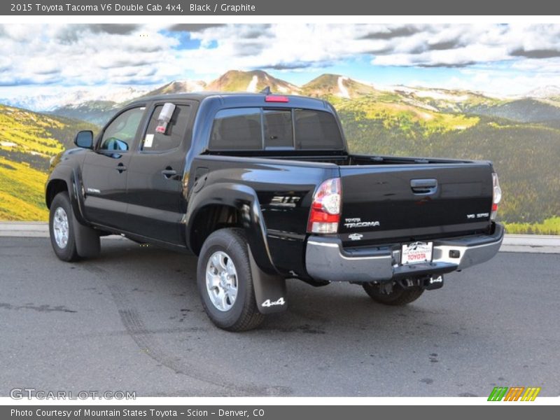 Black / Graphite 2015 Toyota Tacoma V6 Double Cab 4x4