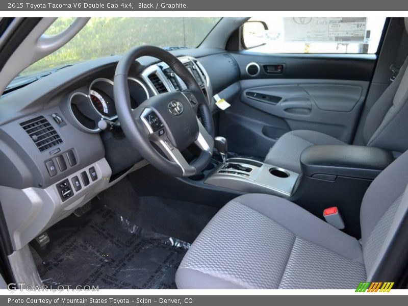 Black / Graphite 2015 Toyota Tacoma V6 Double Cab 4x4