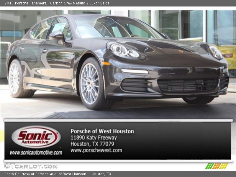Carbon Grey Metallic / Luxor Beige 2015 Porsche Panamera