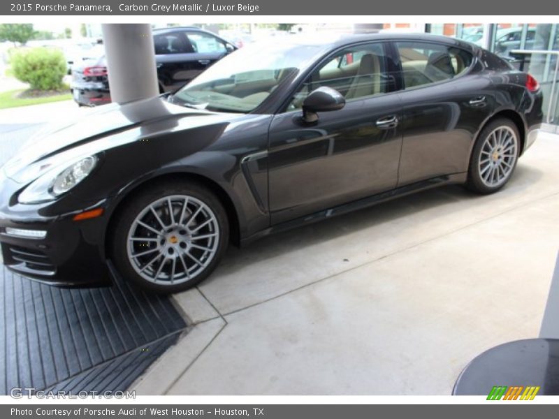 Carbon Grey Metallic / Luxor Beige 2015 Porsche Panamera
