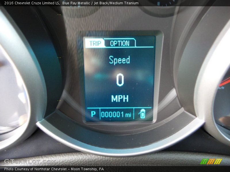 Blue Ray Metallic / Jet Black/Medium Titanium 2016 Chevrolet Cruze Limited LS