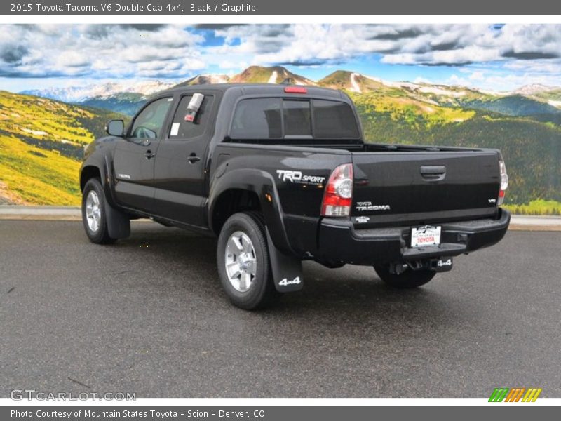 Black / Graphite 2015 Toyota Tacoma V6 Double Cab 4x4