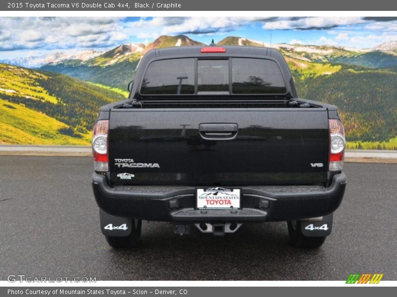 Black / Graphite 2015 Toyota Tacoma V6 Double Cab 4x4