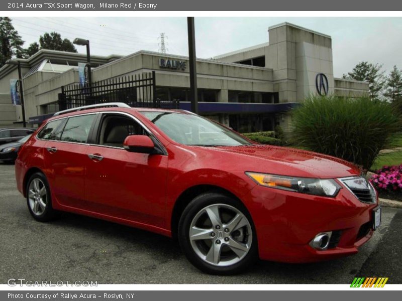 Milano Red / Ebony 2014 Acura TSX Sport Wagon