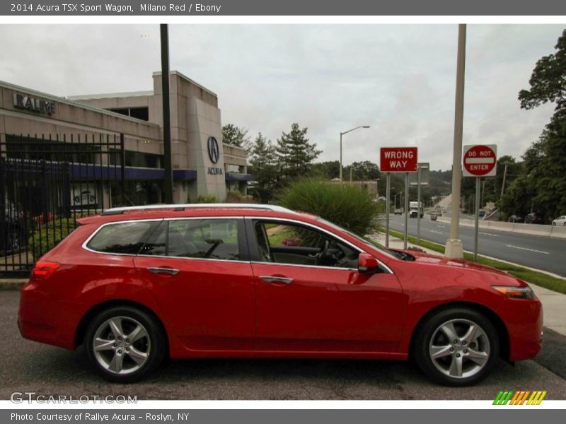 Milano Red / Ebony 2014 Acura TSX Sport Wagon