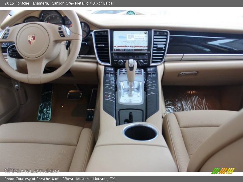 Carbon Grey Metallic / Luxor Beige 2015 Porsche Panamera