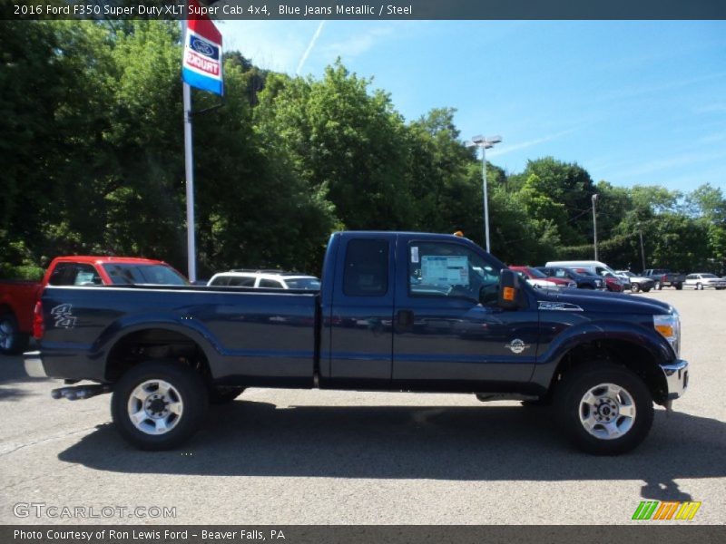 Blue Jeans Metallic / Steel 2016 Ford F350 Super Duty XLT Super Cab 4x4
