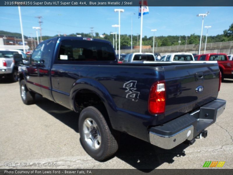 Blue Jeans Metallic / Steel 2016 Ford F350 Super Duty XLT Super Cab 4x4