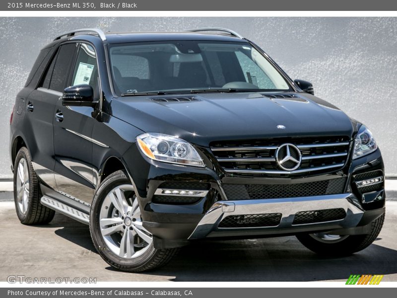 Black / Black 2015 Mercedes-Benz ML 350