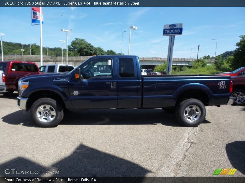 Blue Jeans Metallic / Steel 2016 Ford F350 Super Duty XLT Super Cab 4x4