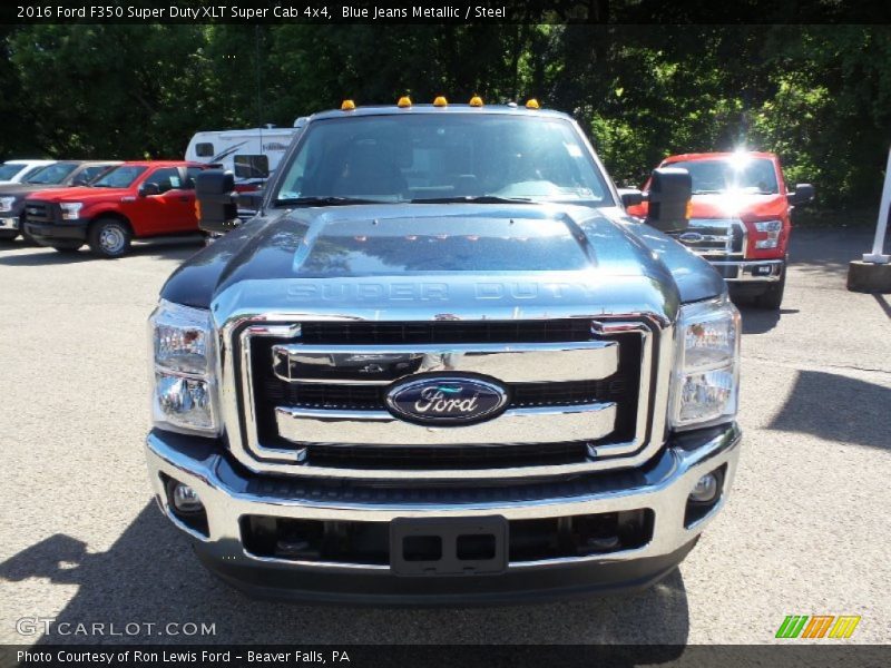 Blue Jeans Metallic / Steel 2016 Ford F350 Super Duty XLT Super Cab 4x4