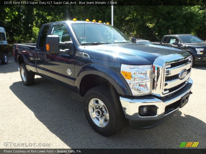 Blue Jeans Metallic / Steel 2016 Ford F350 Super Duty XLT Super Cab 4x4