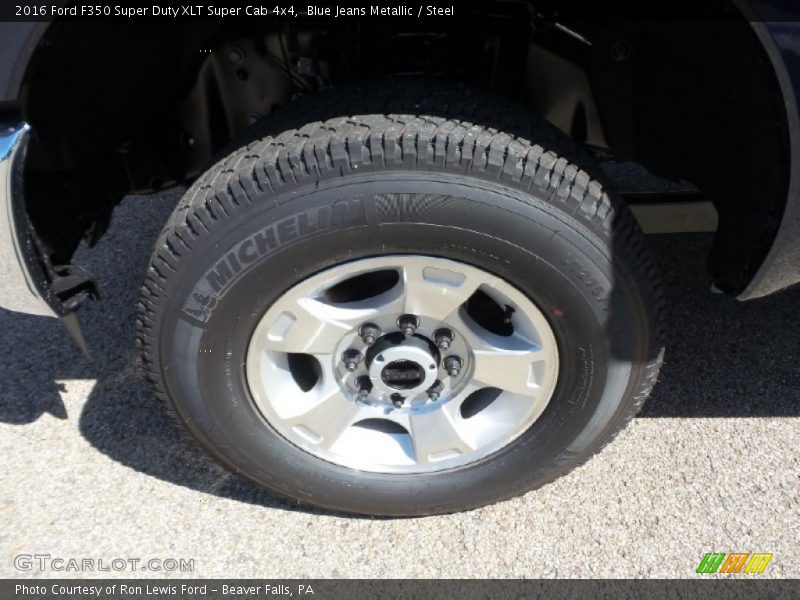 Blue Jeans Metallic / Steel 2016 Ford F350 Super Duty XLT Super Cab 4x4