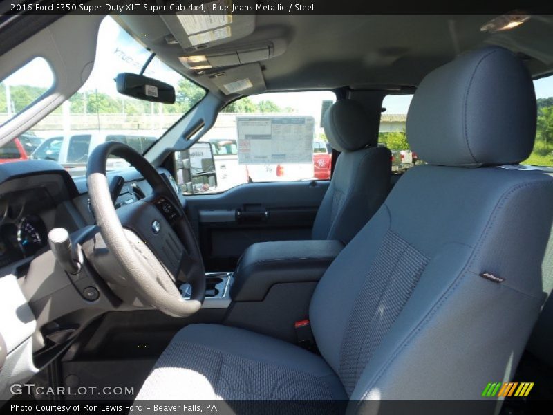 Blue Jeans Metallic / Steel 2016 Ford F350 Super Duty XLT Super Cab 4x4