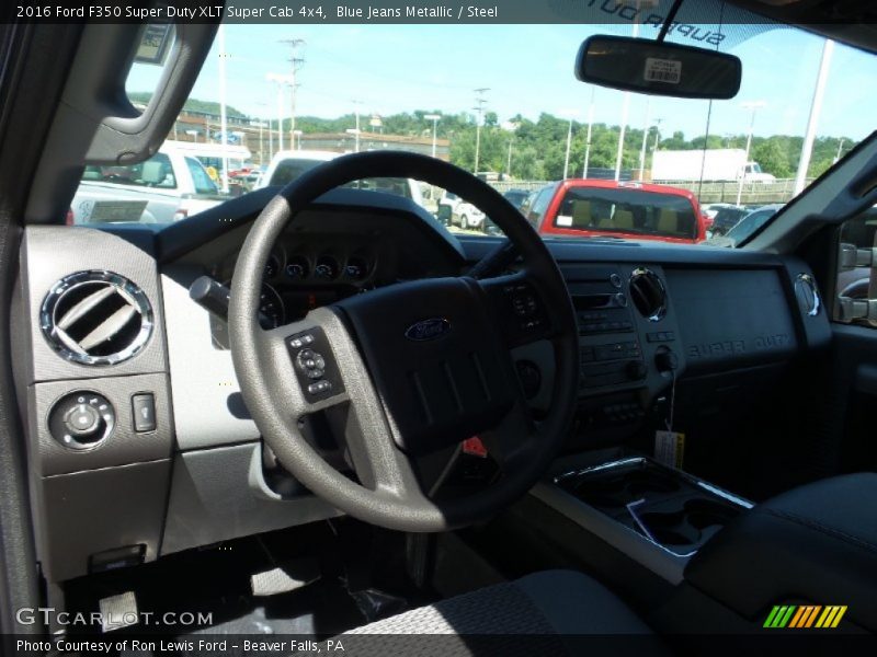 Blue Jeans Metallic / Steel 2016 Ford F350 Super Duty XLT Super Cab 4x4