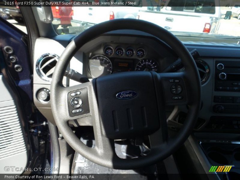 Blue Jeans Metallic / Steel 2016 Ford F350 Super Duty XLT Super Cab 4x4