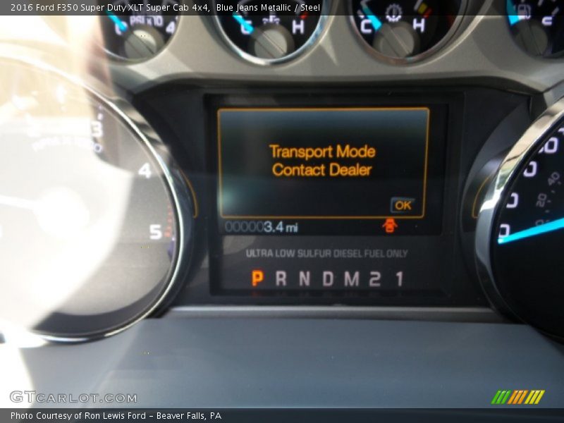 Blue Jeans Metallic / Steel 2016 Ford F350 Super Duty XLT Super Cab 4x4
