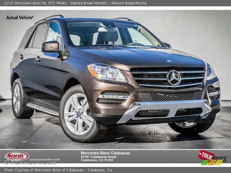 Dakota Brown Metallic / Almond Beige/Mocha 2015 Mercedes-Benz ML 350 4Matic