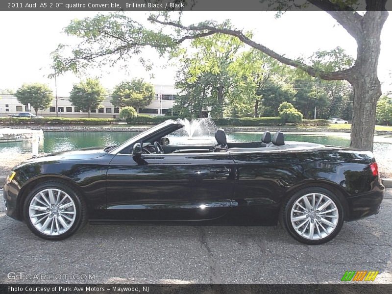 Brilliant Black / Black 2011 Audi A5 2.0T quattro Convertible