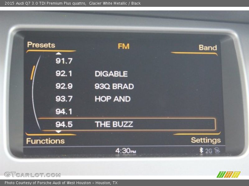 Glacier White Metallic / Black 2015 Audi Q7 3.0 TDI Premium Plus quattro