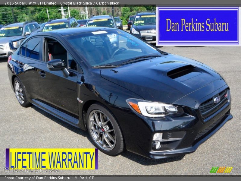Crystal Black Silica / Carbon Black 2015 Subaru WRX STI Limited