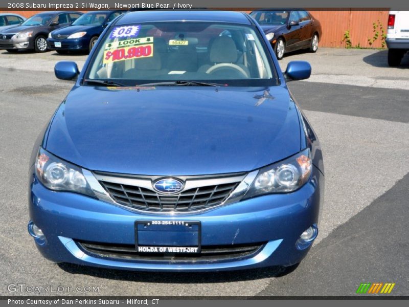 Newport Blue Pearl / Ivory 2008 Subaru Impreza 2.5i Wagon