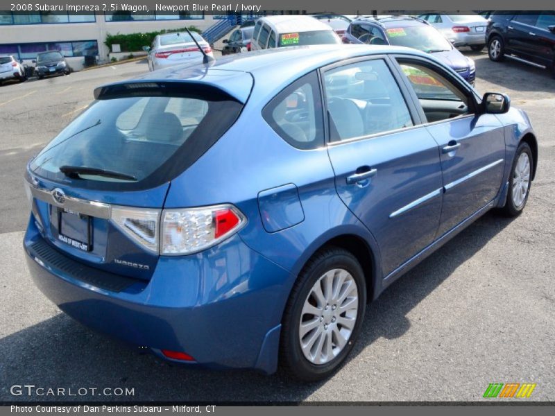 Newport Blue Pearl / Ivory 2008 Subaru Impreza 2.5i Wagon