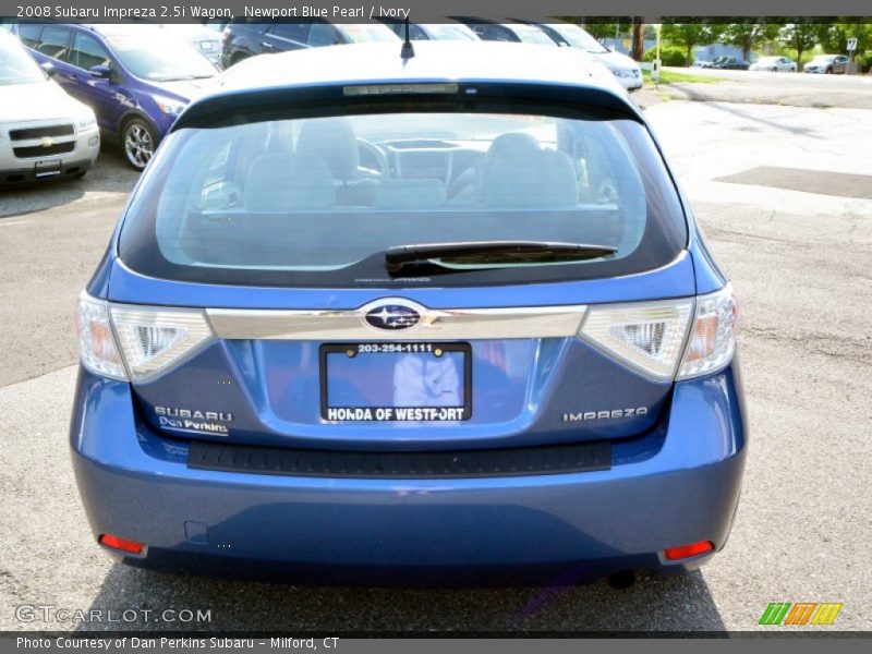 Newport Blue Pearl / Ivory 2008 Subaru Impreza 2.5i Wagon