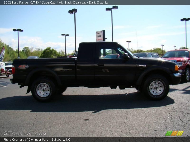 Black Clearcoat / Dark Graphite 2002 Ford Ranger XLT FX4 SuperCab 4x4